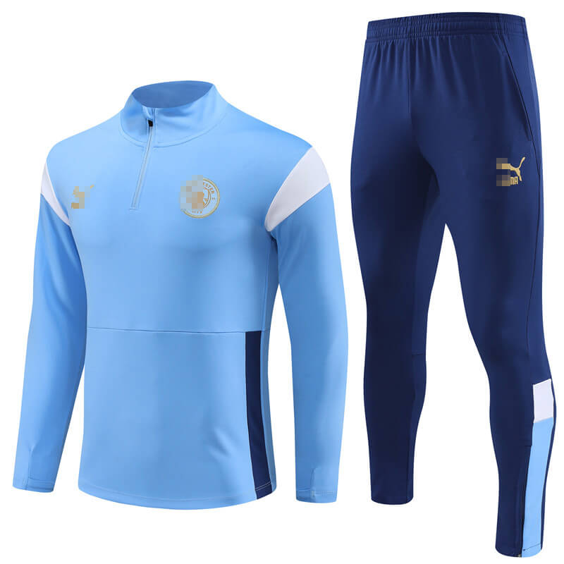 Sudadera de Entrenamiento Manchester City 2023/2024 Azul Claro Kit